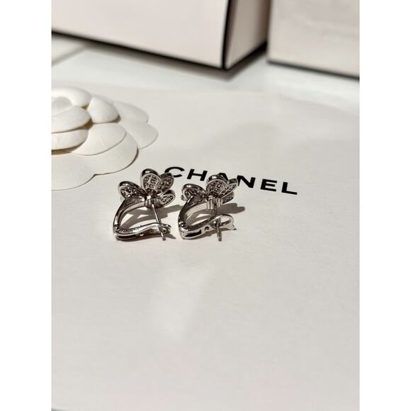 Frivole earrings large model in silver - Picture 4 of 6